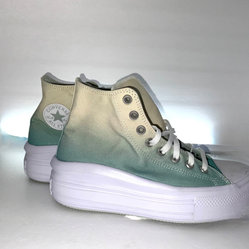 Converse Women’s Chuck Taylor All Star Move High Ombré-Light Dew Platform NWOT - Picture 5 of 7